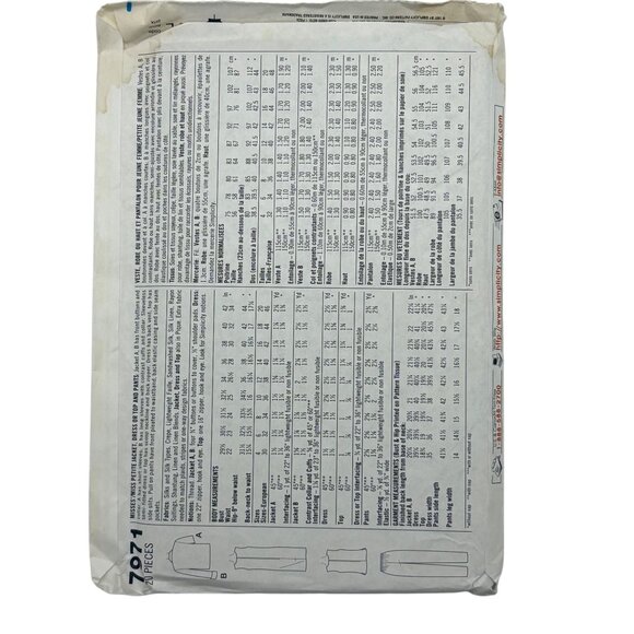 Simplicity 7971 Womens Sewing Pattern For Blouse Top Skirt & Pants Size N 10 12 - Picture 2 of 2